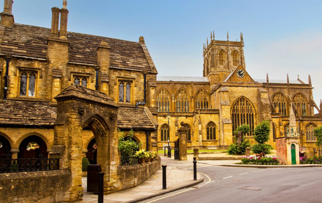 Abbey in the market town of Sherborne, Dorset