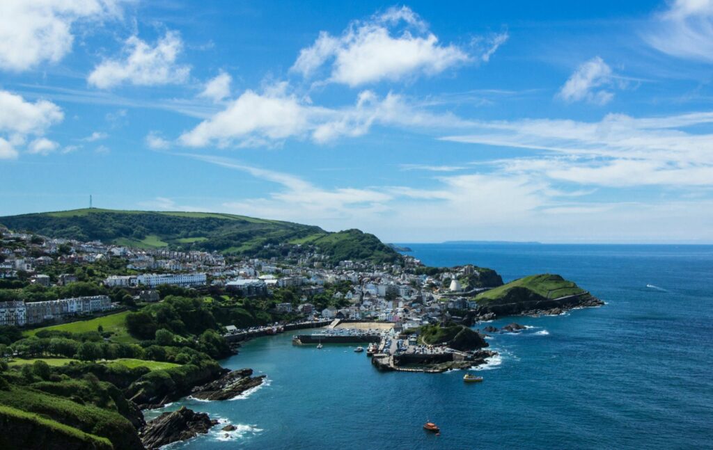 Ilfracombe North Devon on a hot summers day