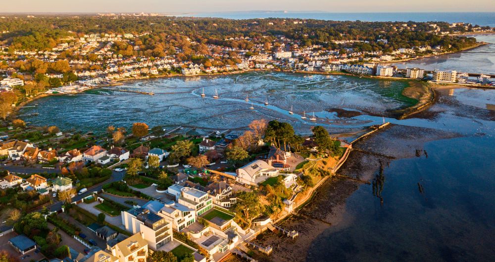 Where to live in Dorset - Aerial Poole Town