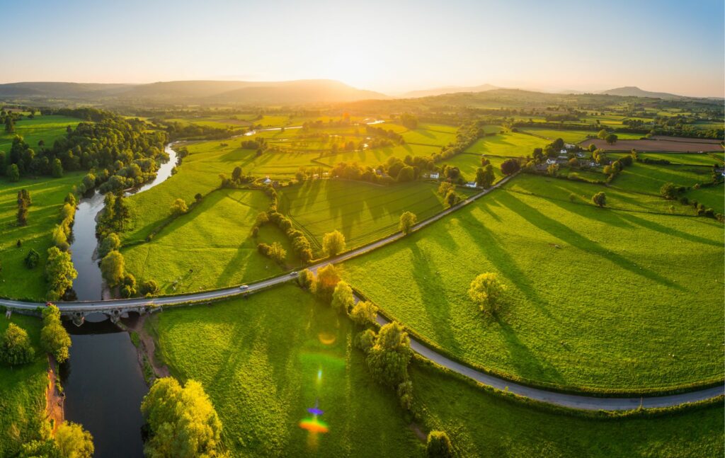 River Usk in South Wales UK
