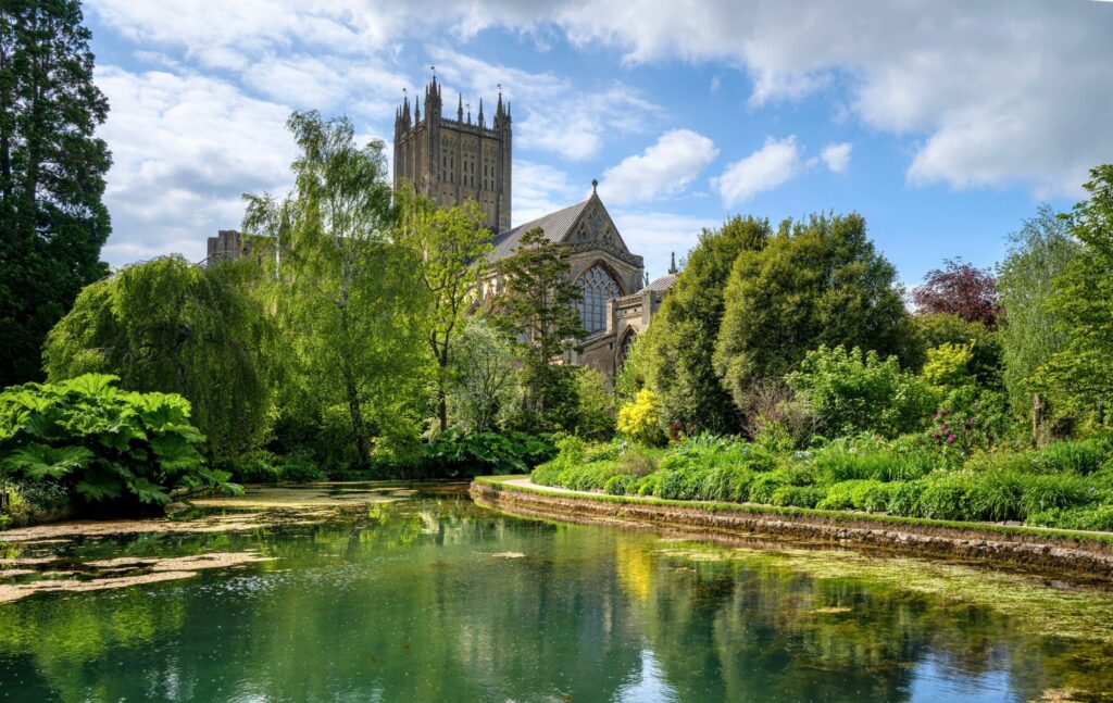 Green spaces in and around Wells, Somerset